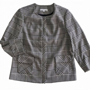 Houndstooth Zip Jacket
